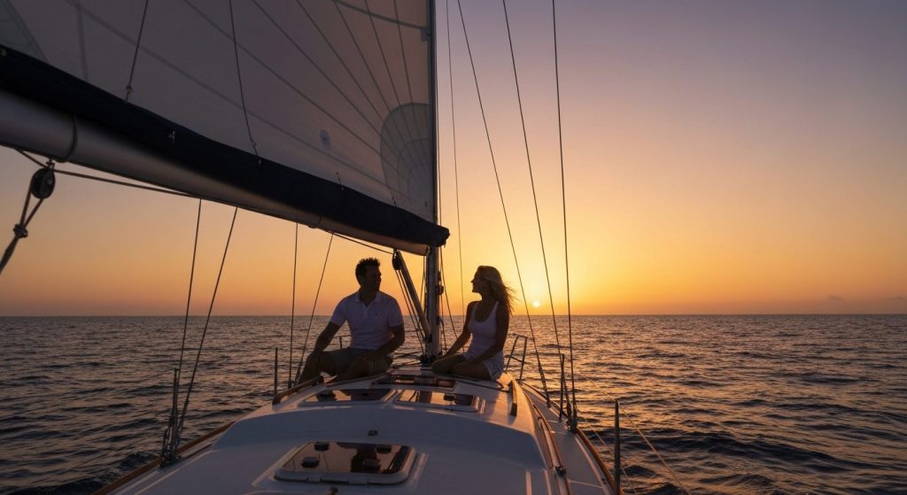 A Romantic Sunset Cruise in the Gilis